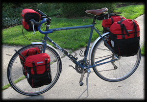 Bike with panniers